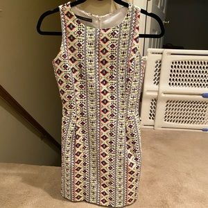 Suite Blanco Aztec Patterned Dress
